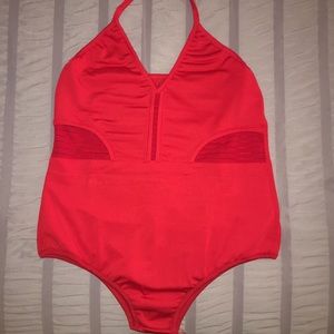Red onepiece swimsuit | L